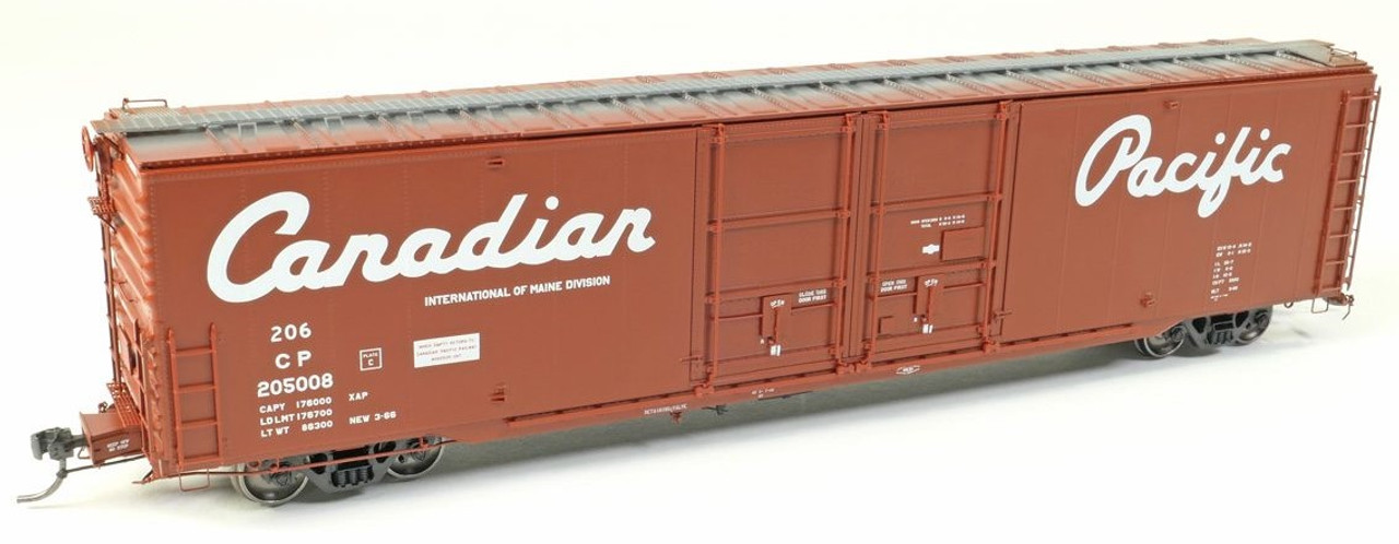 Tangent Scale Models HO 33010-02 Greenville Canadian Pacific 6,000CuFt 60ft Double Door Boxcar- "Delivery Red 3-1996"- #205007