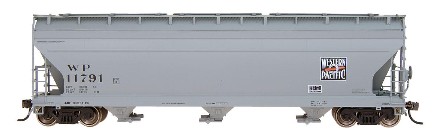 Intermountain 67033-18 N ACF 4650 cu ft 3 Bay Hopper - Western Pacific - Feather River #11793