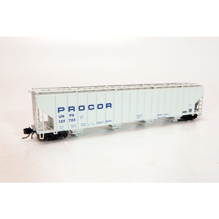 Rapido Trains 560002-3 - N Procor 5820 Covered Hopper - UNPX - Procor Blue Solid #122723