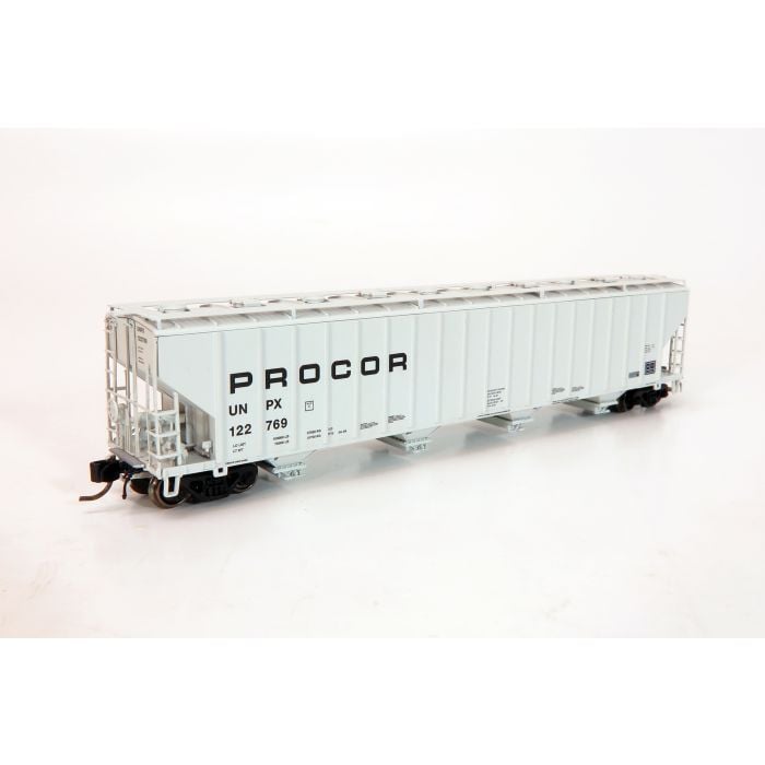 Rapido Trains 560006-2 - N Procor 5820 Covered Hopper - UNPX - Procor Mid Black Solid #122634