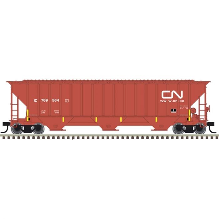 Atlas 50005937 - Trainman N Scale 4750 Covered Hopper - Canadian national (IC) #769578
