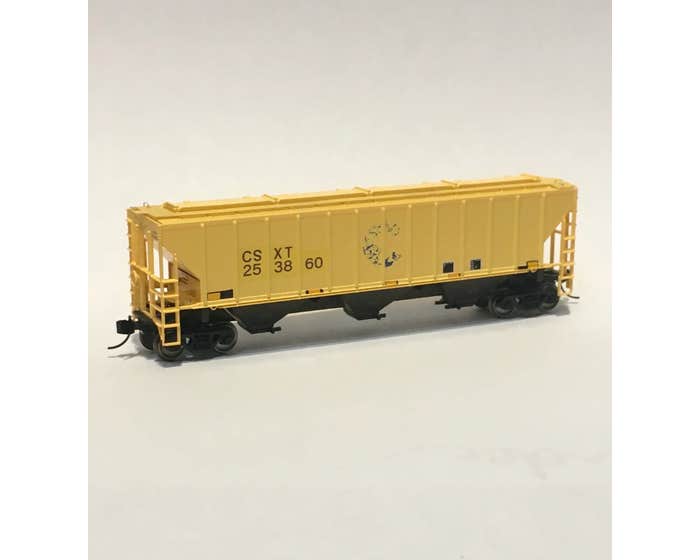 TrainWorx 24424-03 - N Scale PS 4427 Cu. Ft.  Covered Hopper - CSXT #253858 Re-Stencil