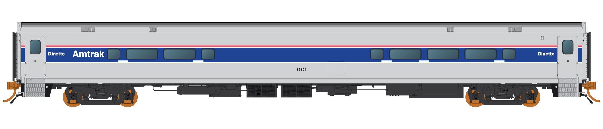 Rapido 128027 - HO Horizon Dinette - Amtrak (Phase lV) #53508
