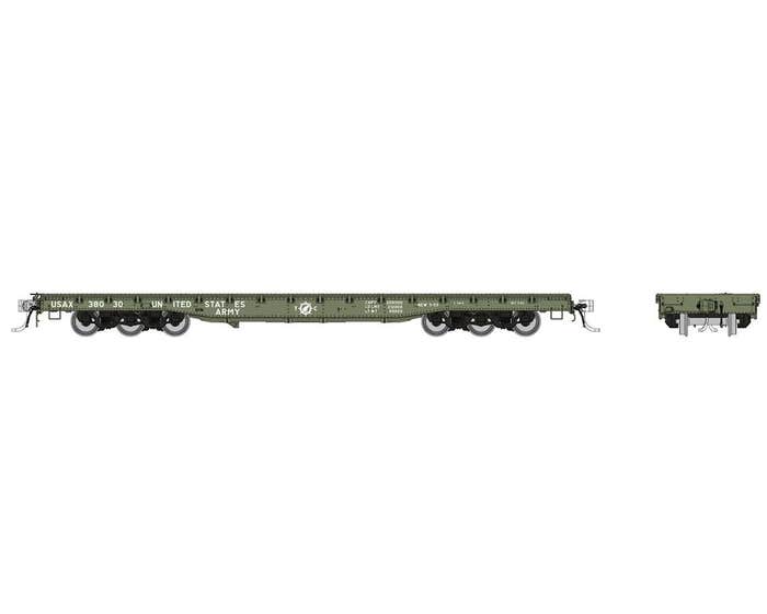 Rapido 199001-6 - HO Magor 54Ft Flat Car - USAX - Delivery (Era:1953+) #38341