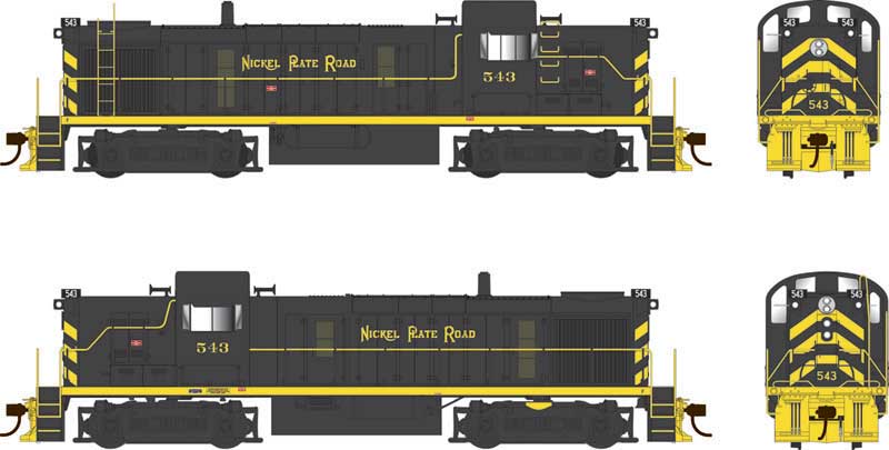 Bowser 25216 - HO ALCo RS-3 Phase 3 - Standard DC - Nickle Plate Road #553