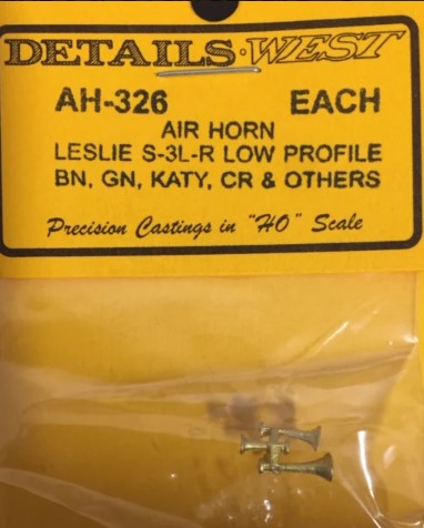 Details West 326 - HO Air Horn - Leslie S3L Low Profile Bracket (1)