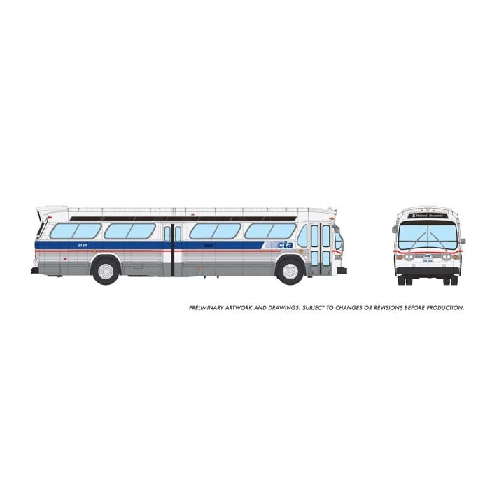Rapido 753139 - HO 1/87 New Look Bus (Deluxe) - Chicago CTA - Late Scheme #9236