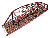 Central Valley 1900 - HO 200ft Double-Track Heavy-Duty Laced-Parker-Truss Bridge - Kit
