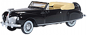 Oxford Diecast 87LC41006- HO 1941 Lincoln Continental - Black and Tan