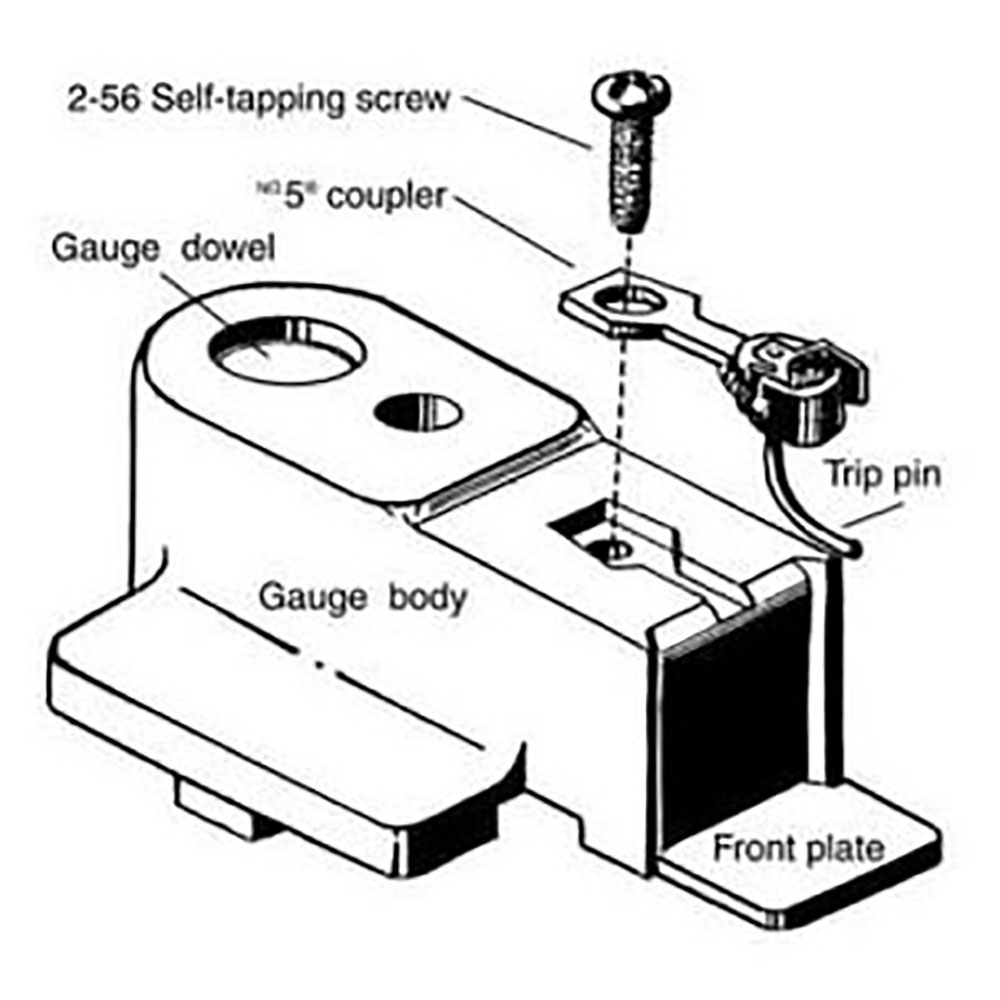 Kadee 205 - HO Metal Multi-Purpose Coupler Height Gauge