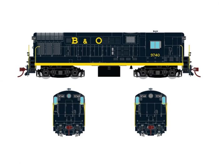 Rapido 044501 HO FM H16.44, With Sound & DCC,  Baltimore & Ohio Blue Scheme No.9740