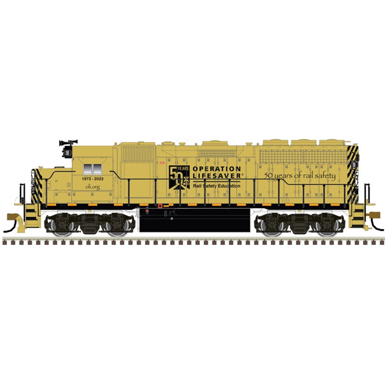 Atlas 10004049 - HO GP40 - Gold DCC & Sound - Operation Lifesaver (50th Anniversary)