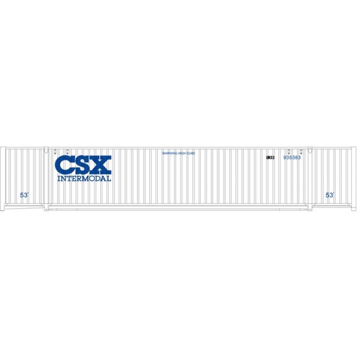 Atlas 20005937 HO - 53ft JINDO CSX UMXU Set 1 