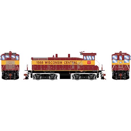 Athearn 28757 - HO RTR SW1500 Switcher - DCC & Sound - Wisconsin Central #1568