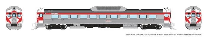 Rapido 516507 - N Budd RDC-1 (Ph 2) - DC/DCC/Sound - CP Rail (Action Red)