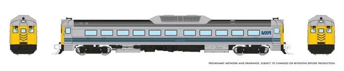 Rapido 516513 - N Budd RDC-1 (Ph 2) - DC/DCC/Sound - VIA Rail (Early)