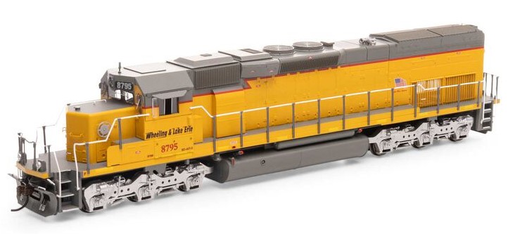 Athearn 72175 - HO RTR SD40T-2 - DCC & Sound - Wheeling & Lake Erie/ Ex-UP #8795