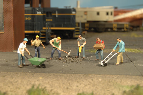 Bachmann Industries 33105 HO Railroad Personnel - Construction Workers pkg(6)