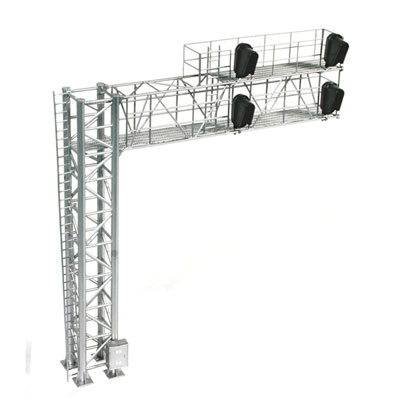 Atlas 70000098 - HO Signal - Modern Cantilever Bridge (2 Track, 4 Head-Left)