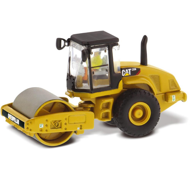 Diecast Masters 85246 - HO Diecast 1:87 CAT CS56 Smooth Drum Vibratory Soil Compactor