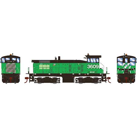 Athearn 86841 - HO SW1000 Switcher - DCC & Sound - BNSF #3609