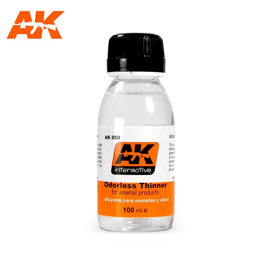 AK Interactive 50 - Odorless Enamel Thinner - 100mL