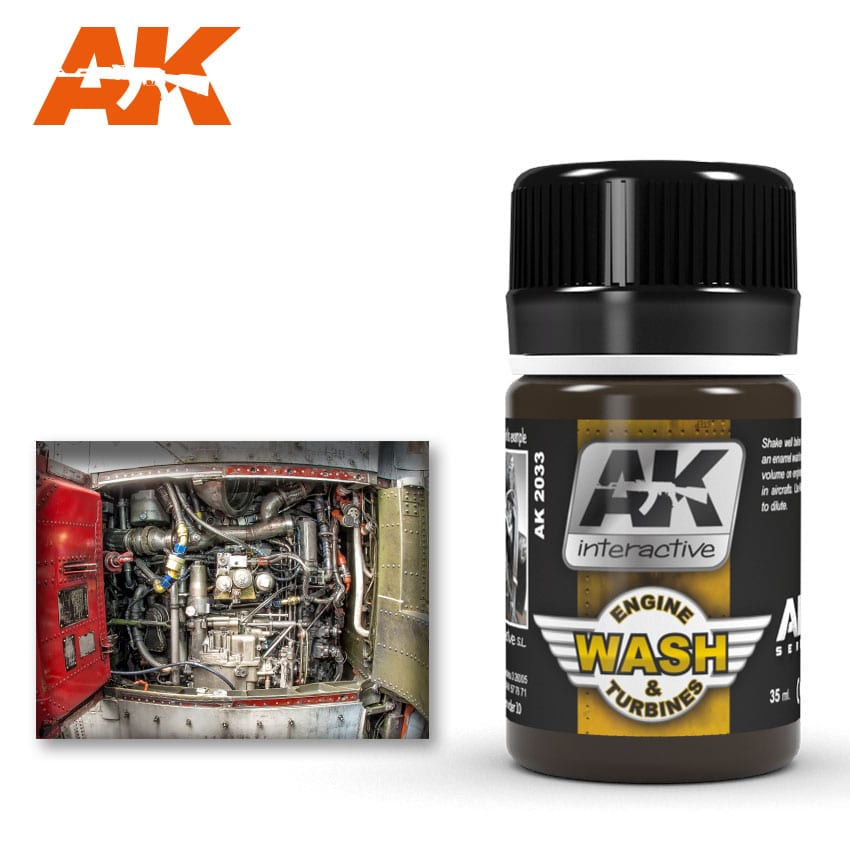 AK Interactive 2033 Air Series Engine and Turbines Enamel Wash 35ml