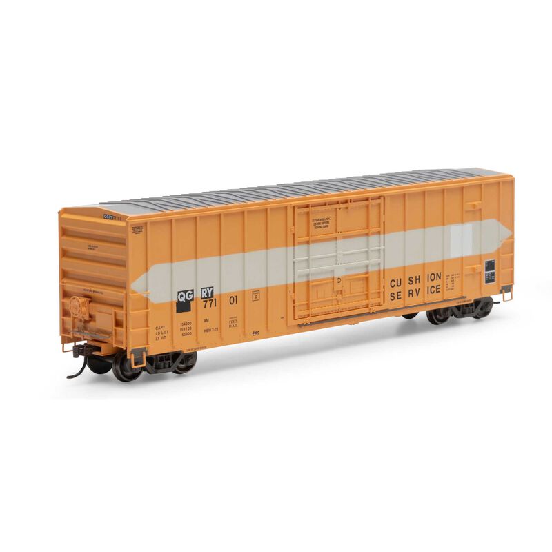 Athearn 18686 - HO 12Ft FMC 5327 Plug Door Box - QGRY #77115