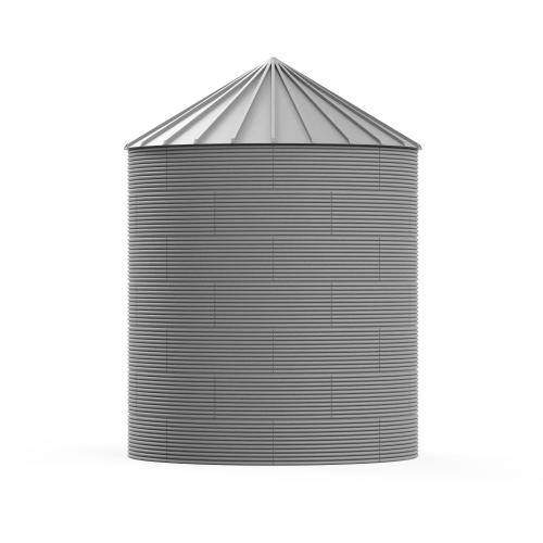 Iowa Scaled Engineering - N Scale 24ft Galvanized Steel Grain Bin - Kit (Narrow)