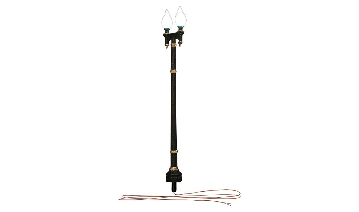 Woodland Scenics 5632 HO Scale - Double Lamp Post Street Lights - 3 sets - Just Plug Lighting Sys...