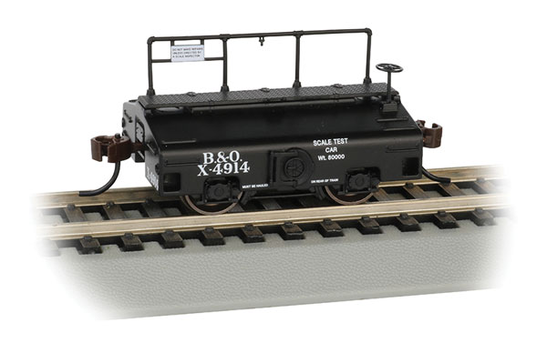 Bachmann 74401 HO  - Scale Test Weight Car - Ready to Run - Baltimore & Ohio #X-4914 (black)