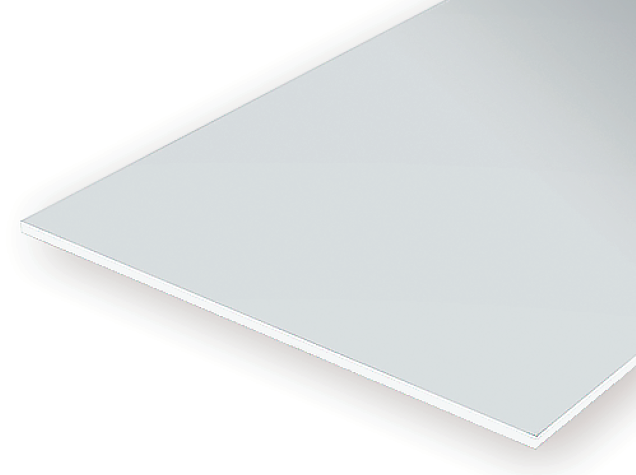 Evergreen Scale Models 19100 - .100in |Large Plain Opaque White Polystyrene Sheet (1 Sheet) 