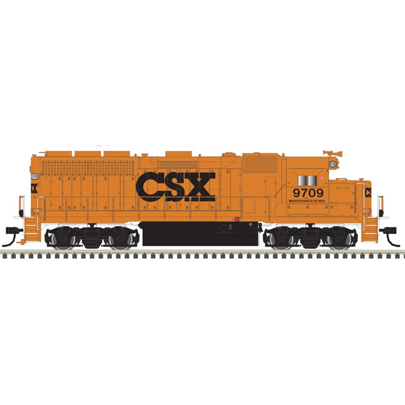 Atlas 10004029 - HO GP40 - Gold DCC & Sound - CSX (MOW) #9709