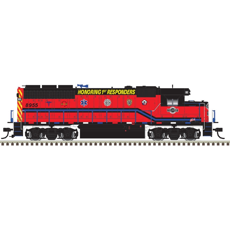 Atlas 10004037 - HO GP40 - Gold DCC & Sound - Port Harbor (1st Responders) #8955