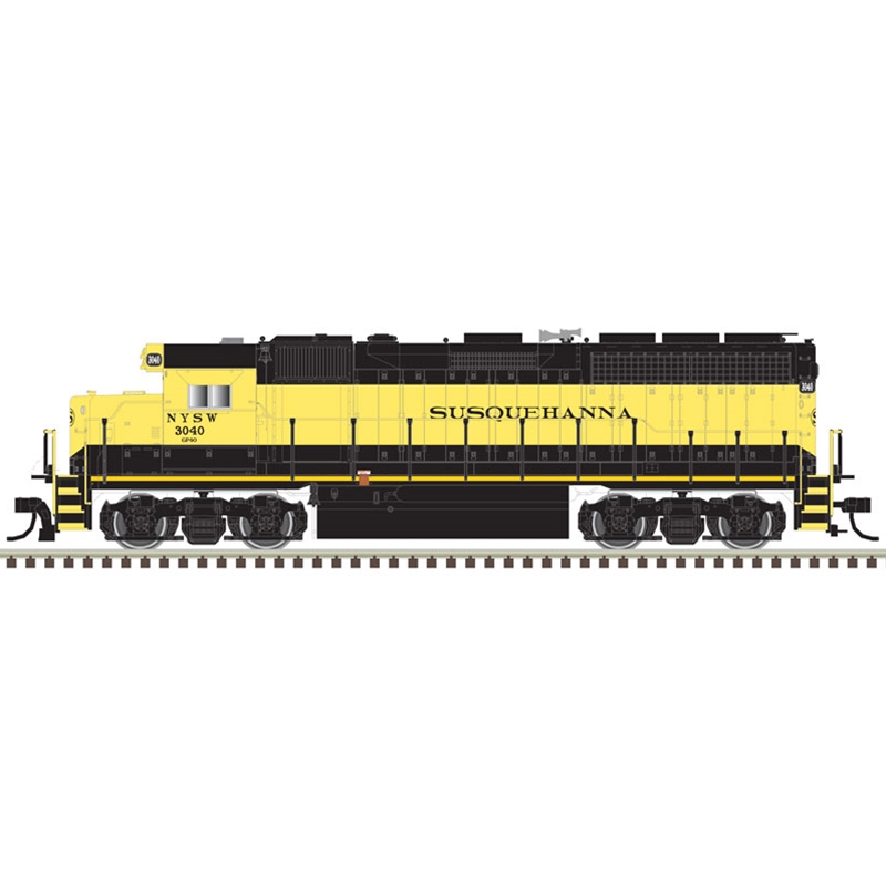 Atlas 10004048 - HO GP40 - Gold DCC & Sound - Susquehanna #3040