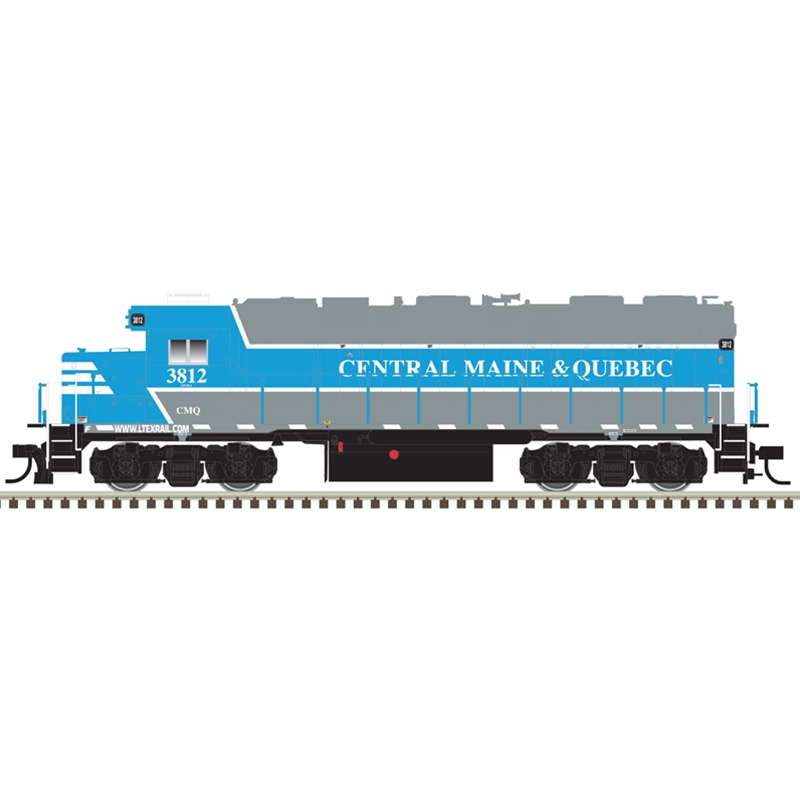 Atlas 10004051 - HO GP38 Silver - DCC Ready - CENTRAL MAINE & QUEBEC RAILWAY #3812