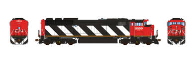 Aurora Miniatures Inc HD1N03B HO - GMD SD60F Diesel - DC - CN (Stripes - As Delivered #5542