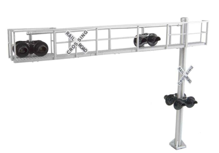 Walthers SceneMaster 4330 - HO Modern Cantilever Grade Crossing Signal - Two Lane