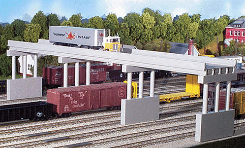 Rix Products 163 - N Scale 150ft Modern Highway Overpass w/4 Piers