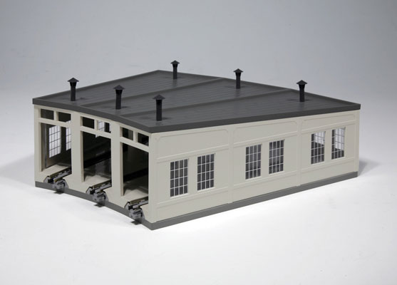 Kato 23-240 - N Scale Three-Stall Concrete Roundhouse - Kit