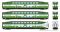 Rapido 146040 - HO BiLevel Commuter Car - GO Transit/ Metrolinx - Set #1