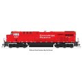 Broadway Limited 8633 - N Scale GE ES44AC, Stealth - Std. DC, CP Action Red #9368