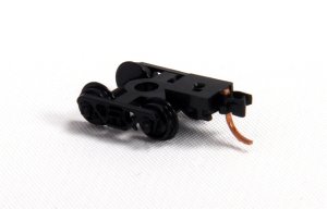 MicroTrains 003 10 032 - N scale Black Roller-Bearing Trucks w/ Medium Extended Couplers (10 Pair...