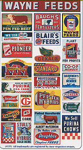 Blair Line 135 - HO Vintage Feed & Seed, Storefront & Advertising Signs 