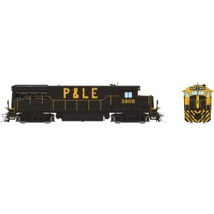 Rapido 35556 - HO GE U25B - DCC/Sound - Pittsburg & Lake Erie #2808 - Era: 1970s+ - (Yellow Band ...