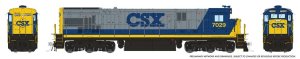 Rapido 42016 - HO GE C30-7 - DCC Ready - CSX (YN2 Scheme) #7047