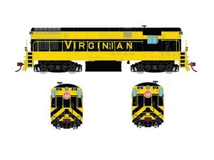 Rapido 044021 HO FM H16-44, Standard DC, Virginian As Delivered Scheme No.39