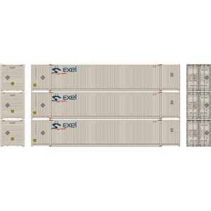 Athearn 26649 HO - 53 Ft CIMC Containers - Exel (3 pack) #1 