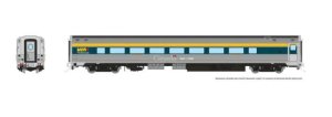 Rapido 115129 HO VIA HEP2 Coach: VIA Rail - Current Scheme (Teal): #4111