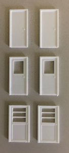 Pikestuff 1200 - HO Assorted Personal Doors - pkg(6)